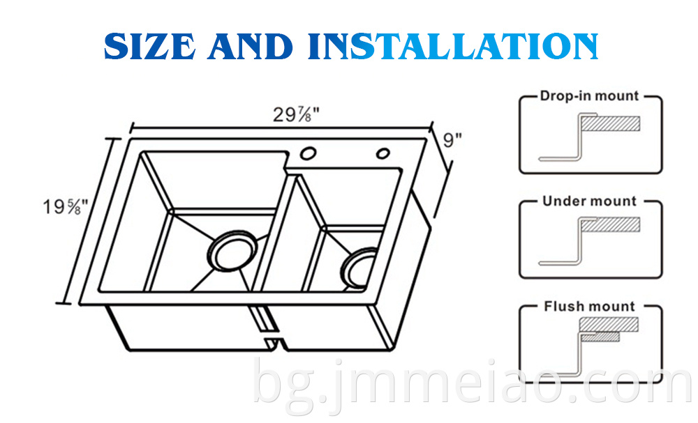 Topmount Sink